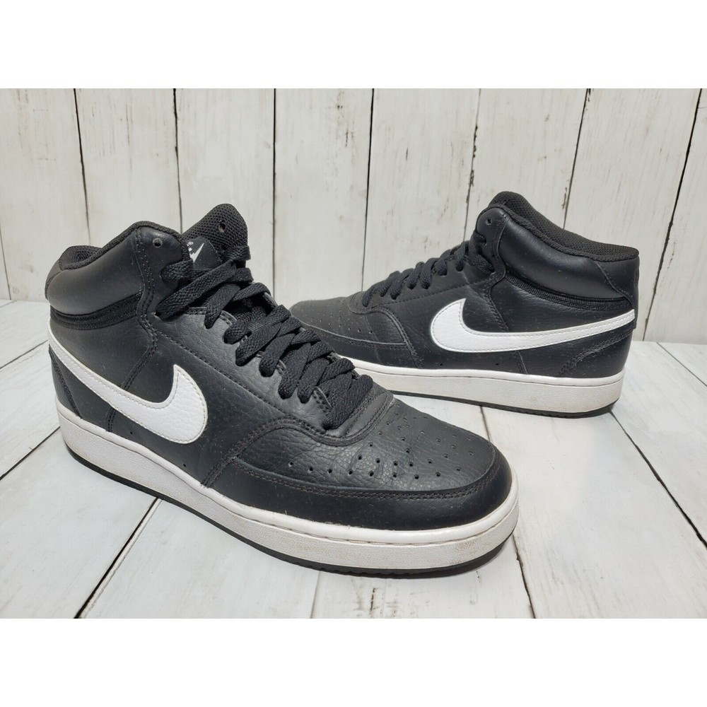 Nike Court Vision Mid Sneakers Women's Size 8 CD5436-001 Black Basketball Shoes